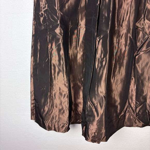 Vintage Y2K Iridescent Brown Ball Gown Maxi Skirt - Picture 3 of 7